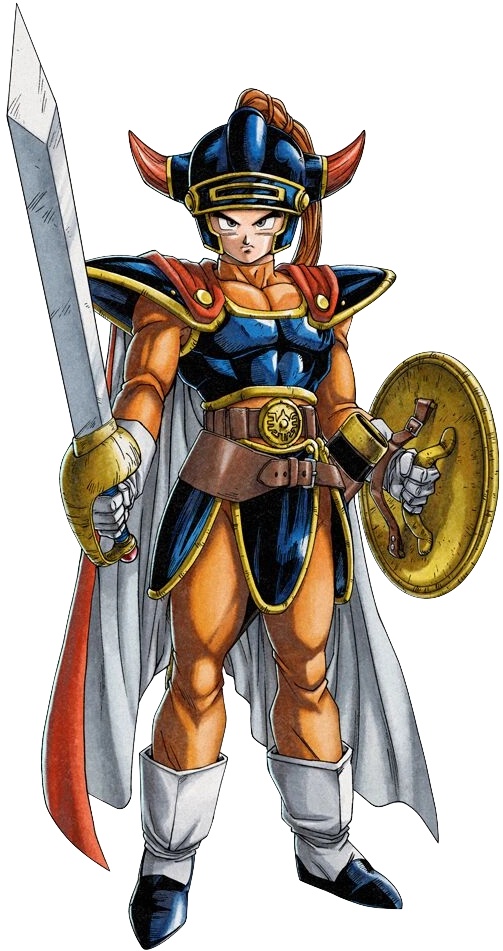 Dragon Quest I HD-2D hero standing in Alefgard with sword and shield