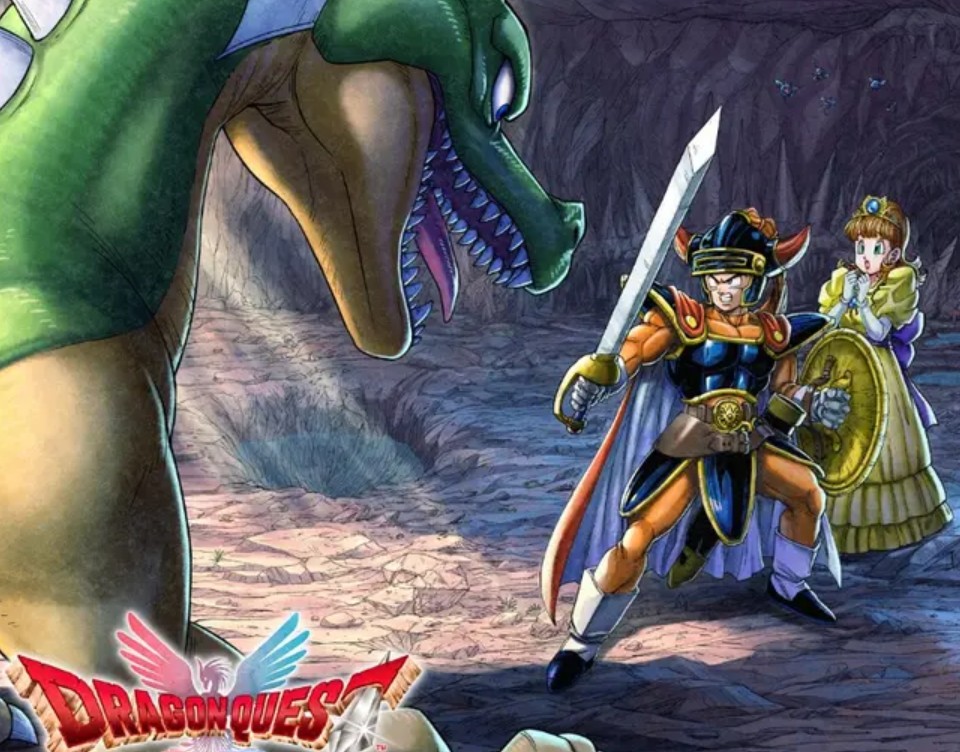 Dragon Quest I cover artwork featuring the classic hero and fantasy RPG adventure tone