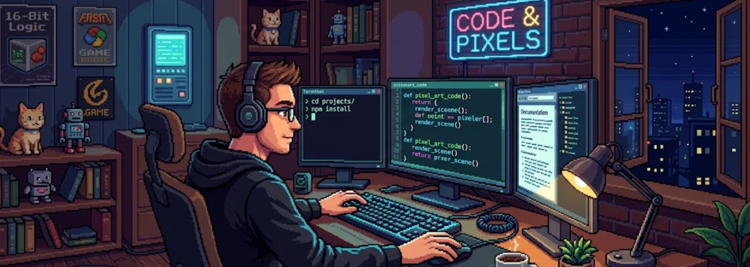 Indie game development workspace showing the first steps of creating a game