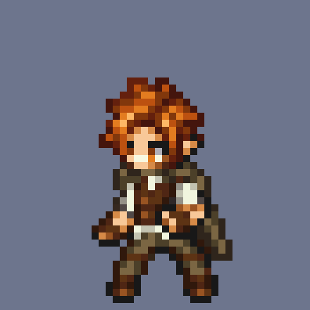 Gariel Argen pixel art idle animation
